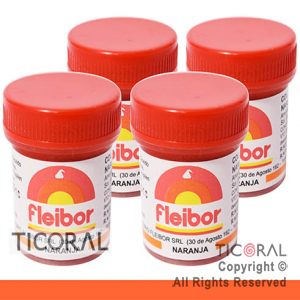 COLORANTE FLEIBOR NARANJA PASTA 15GR x 4